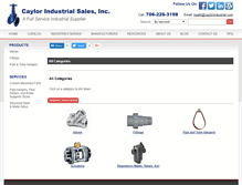 Tablet Screenshot of industrial-supplier.caylorindustrial.com