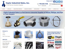 Tablet Screenshot of caylorindustrial.com